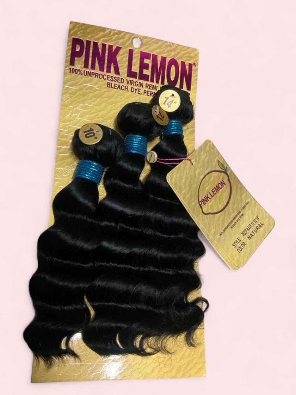 Pink Lemon 100% Human Hair Bundles - Picture 4 of 5